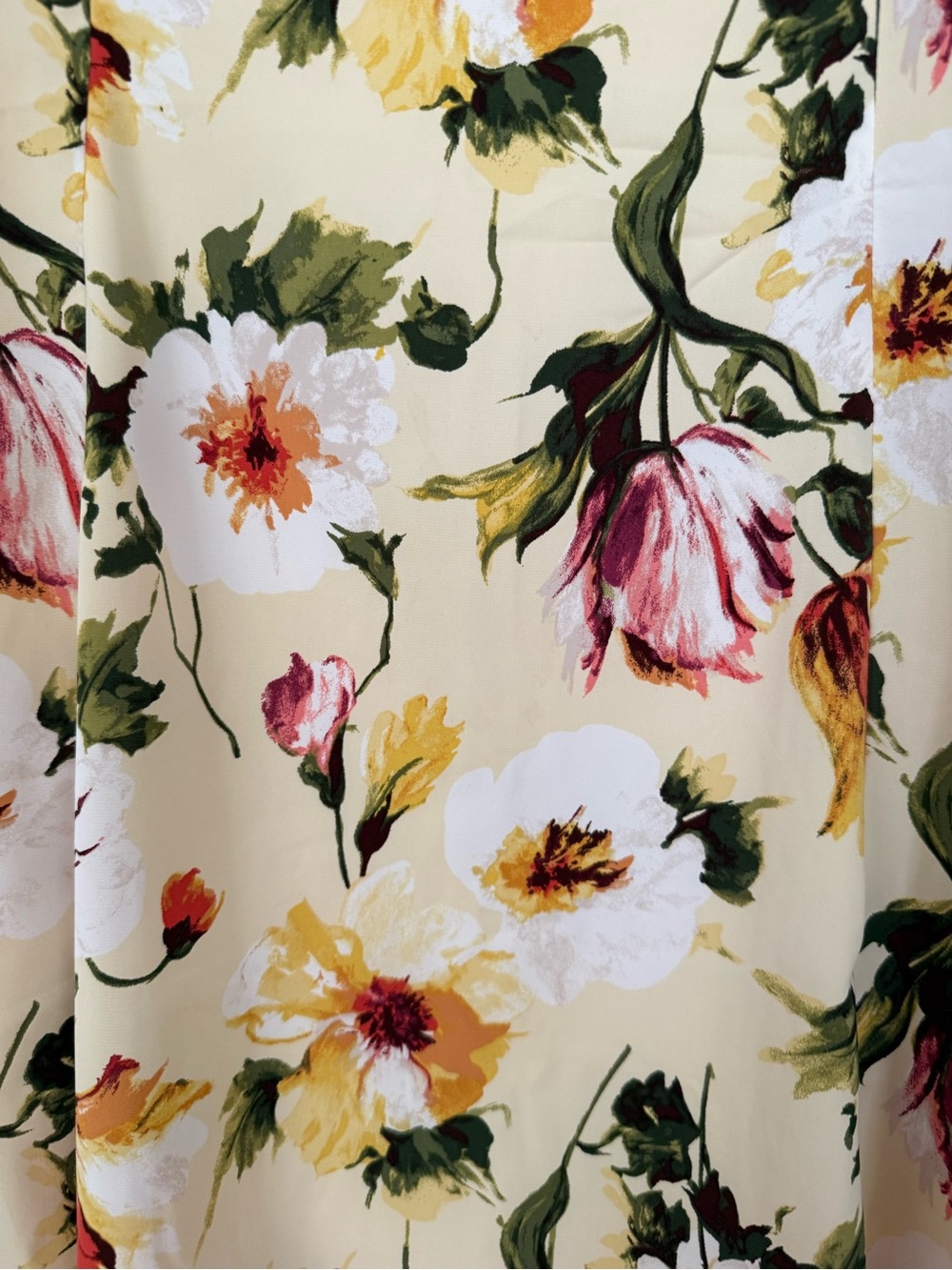 Abercrombie & Fitch Cream Floral Mini Dress - Picture 5 of 5